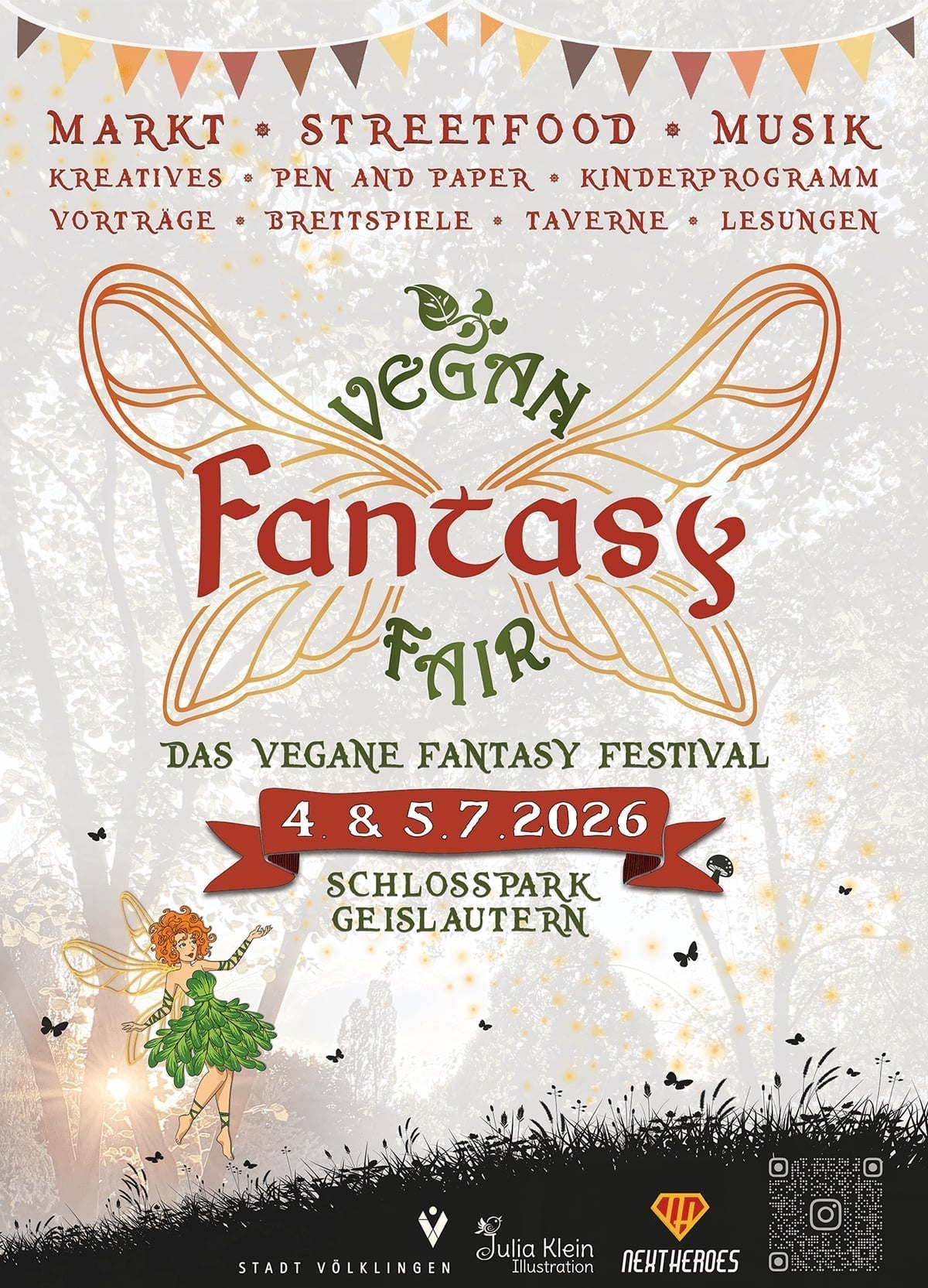 Vegan Fantasy Fair 2026 Flyer